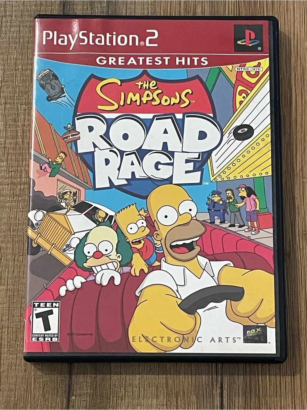 The Simpsons: Road Rage (Sony PlayStation 2, 2001) Complete Tested Working